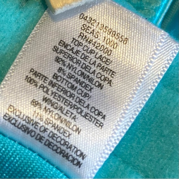 Pink K‎ by KMart Underwire Lace Bra in Blue Radiance | 42DD - Picture 7 of 7